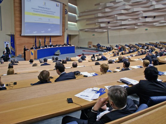 The “Enhancing the Role of Parliaments in Bosnia and Herzegovina in the Context of EU Integration” twinning project launched in the BiH Parliamentary Assembly